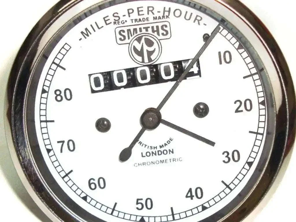 Matchless White Face Speedometer Smiths Replica with Miles per Hour dial