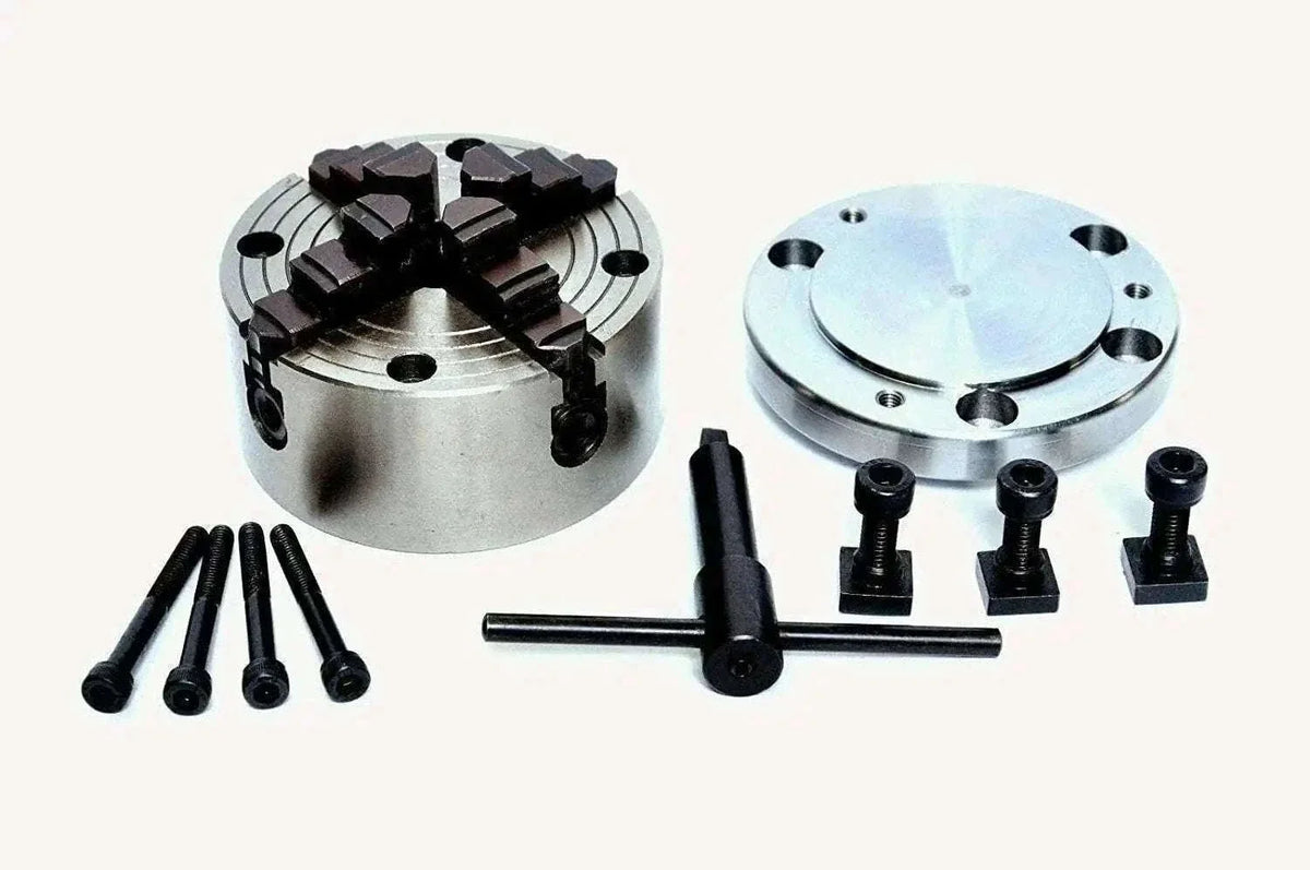 100MM Front Load 4 Jaw Independent Chuck for machining tasks