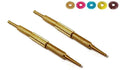 2pcs Sujok Acupressure Probe - Brass Diagnostic Dismandable Centre Roller