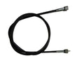 Speedometer cable with black housing and metal ends