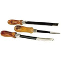 3-piece 10-inch hand scraper set for automotive use: flat, half round, triangular