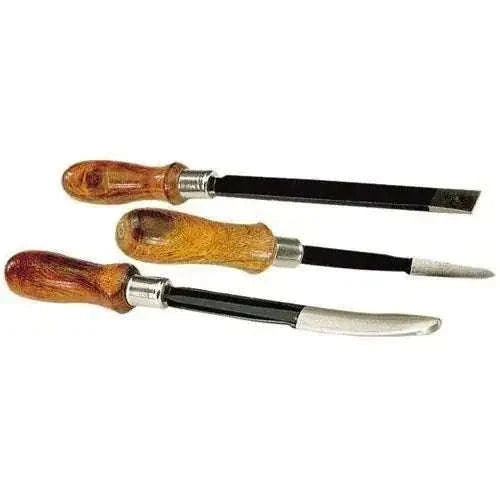 3 PCS Set 12 Inch Hand Scraper - Flat, Half Round, Triangular