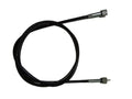 Speedometer cable with black housing and metal end fittings