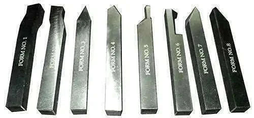 6mm HSS Form Tool Set of 8 Pieces - Durable Automotive Tools