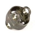 Metal joint fitting with four bolt holes and central opening