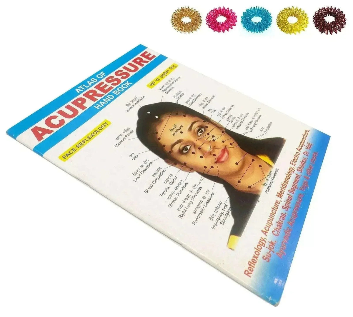 Atlas of Acupressure HandBook with 5 Sujok Rings by bestsparestore