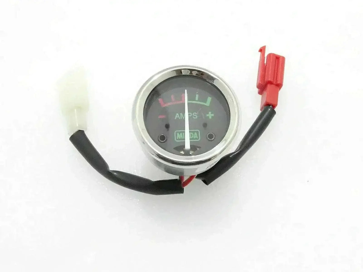 Black ammeter for Royal Enfield motorcycle with gauge and wiring