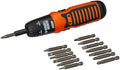 Black & Decker A7073 Battery Powered Screwdriver with orange and black handle