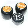 Black gear knob set of 3 for Massey Ferguson tractors