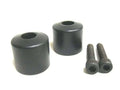 Black handle bar end weights for Royal Enfield motorcycle