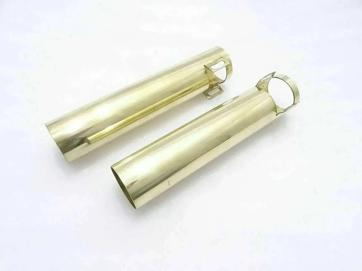 BRASS LONG FORK COVER TUBES FIT FOR OLD MODEL ROYAL BIKES - bestsparestore