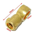 Brass master cylinder for Willys Jeeps with single outlet fitting