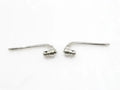 BRASS NICKLE PLATED INVERTED/REVERSE LEVERS PAIR 7/8" VINTAGE BIKES - bestsparestore
