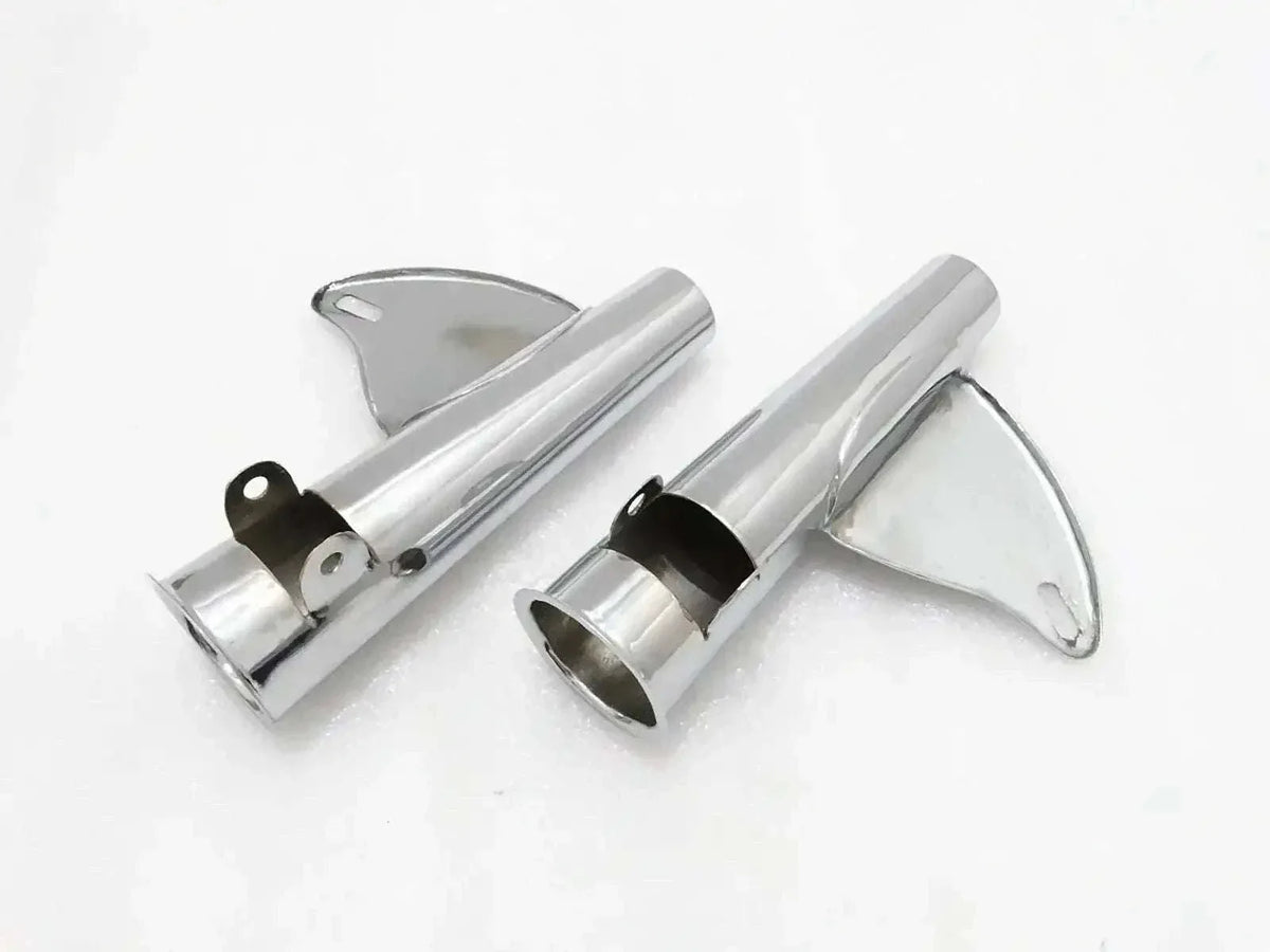 BSA A65 THUNDERBOLT, LIGHTING CHROMED FRONT FORK SLEEVES 1968-1970 - bestsparestore