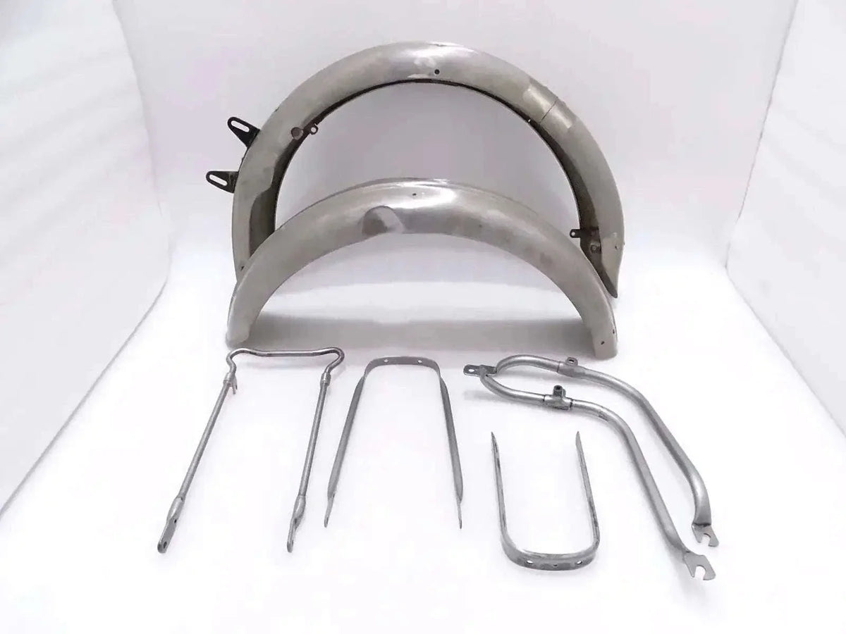 BSA B31/B33 PLUNGER MODEL FRONT & REAR MUDGUARDS + COMPLETE STAY KIT - bestsparestore