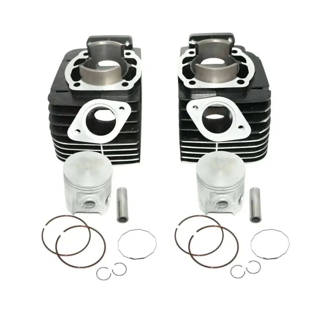Yamaha RD350 cylinder piston kit with aluminum pistons and gaskets for engine repair