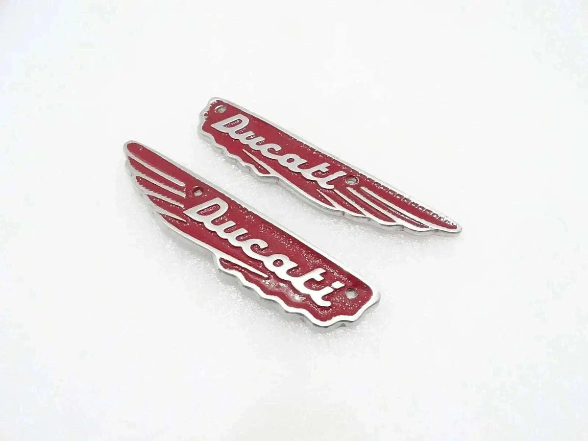 Ducati Scrambler 350cc Petrol Tank Red Badges Alloy Made - bestsparestore