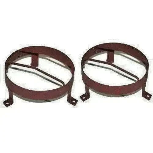 Willys Jeep external headlight stone grill guard, steel construction