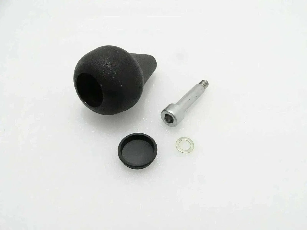 JCB 3CX steering knob replacement, black plastic, ergonomic design for easy steering control