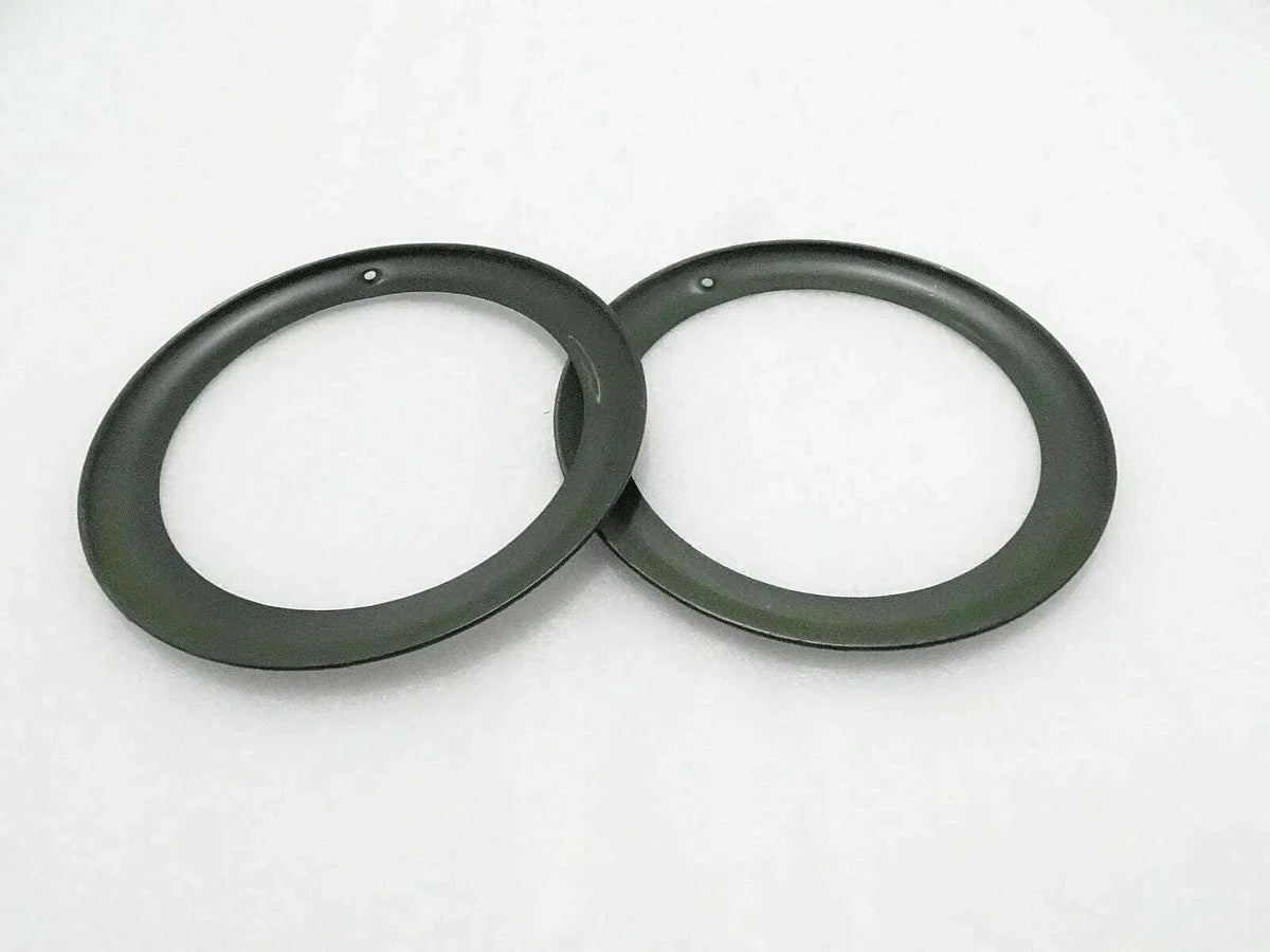 Willys headlight outer bezel rim pair for enhanced visibility and style