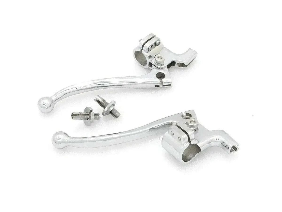 Fits Universal 7/8 Brake & Clutch Chrome Lever Ball End Type - bestsparestore