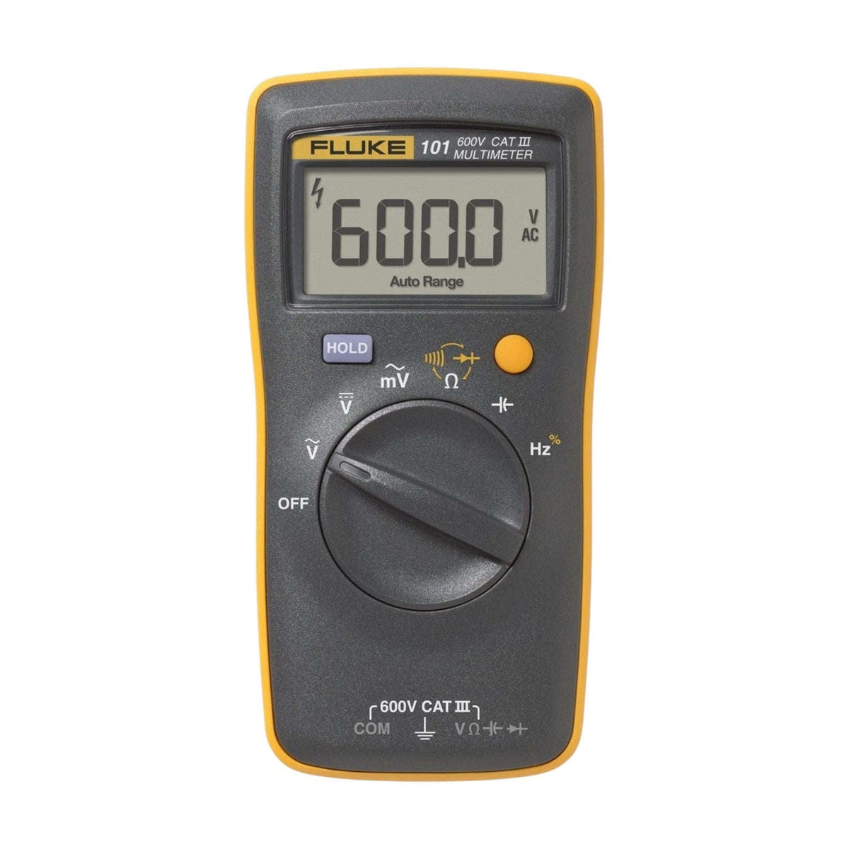 Fluke 101 Digital Multimeter - 6000 Counts AC/DC Volt Meter