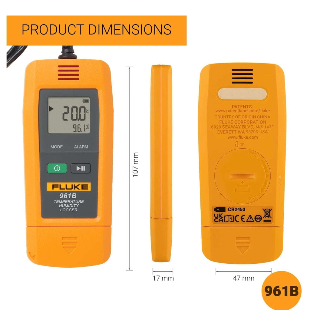 Fluke 961B Temperature Data Logger with external sensor FDA complaint USB Connection bestsparestore
