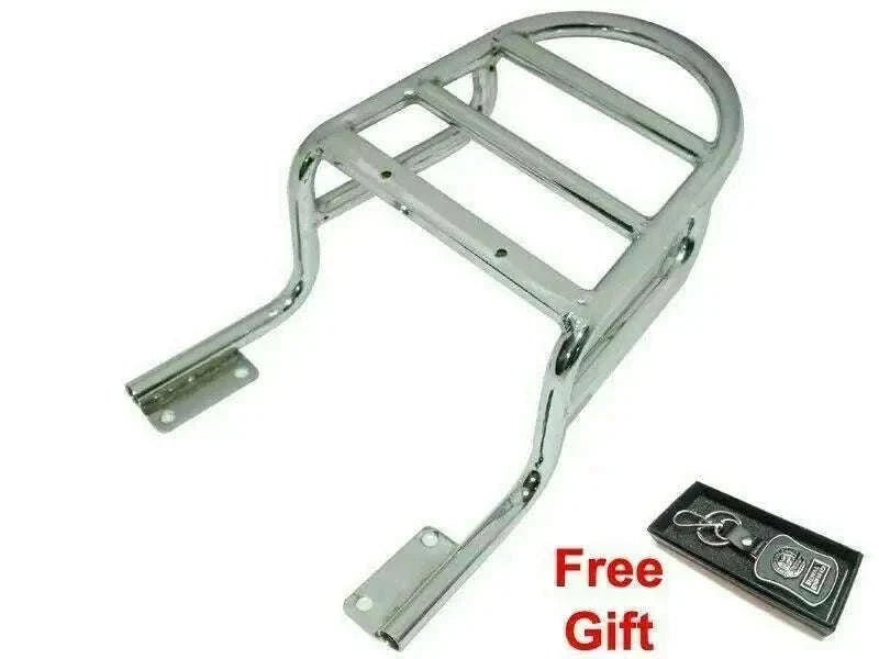 For Royal Enfield Interceptor 650 Rear Luggage Rack Carrier Chrome - bestsparestore