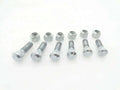 Ford Tractor front wheel hub bolts and nuts set of 6 in silver steel
