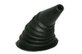 Gear shift lever gaiter rubber boot, black accordion with open end