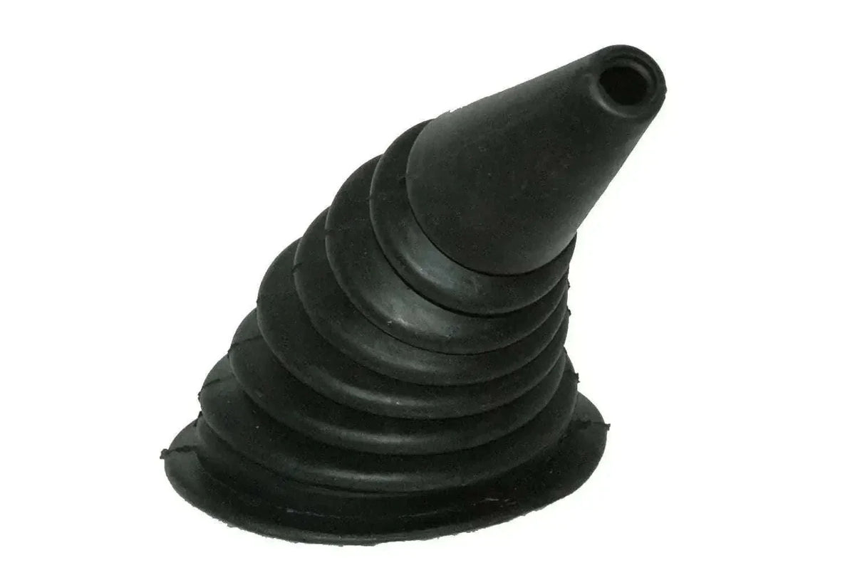 Gear shift lever gaiter rubber boot, black accordion with open end