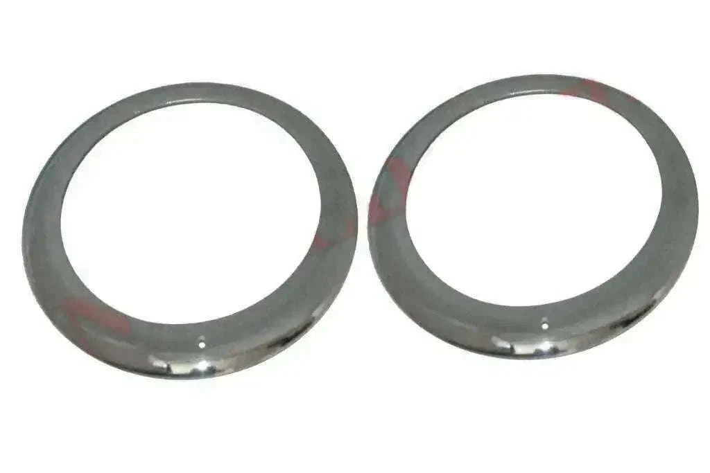 Chrome Headlight Outer Bezel Pair for Willys 46-53 Jeep