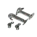 Chrome Hood Latch Kit for 4x4 Jeeps Wrangler and Willys by bestsparestore