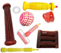 Wood acupressure foot and hand tool set for stress relief