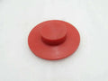 Red circular upper wear pad stabilizer with central stud