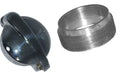Tank fuel flip cap with filler neck, stainless steel, designed for portable petrol tank applications