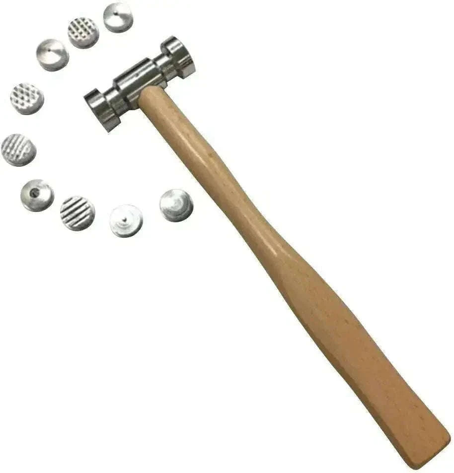 New 10-1/2" 9-in-1 Interchangeable Faces Jewelry Hammer Best Spare Store