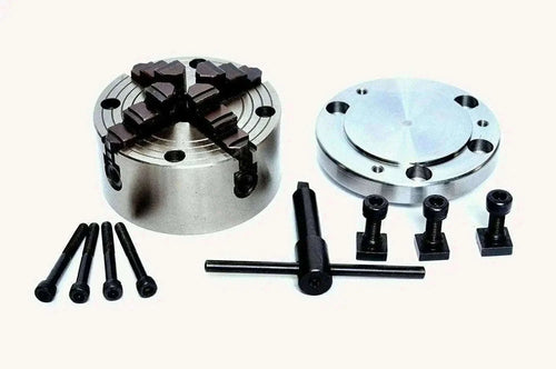 New 100MM Front Load 4 Jaw Independent Chuck - Precision Engineering Best Spare Store