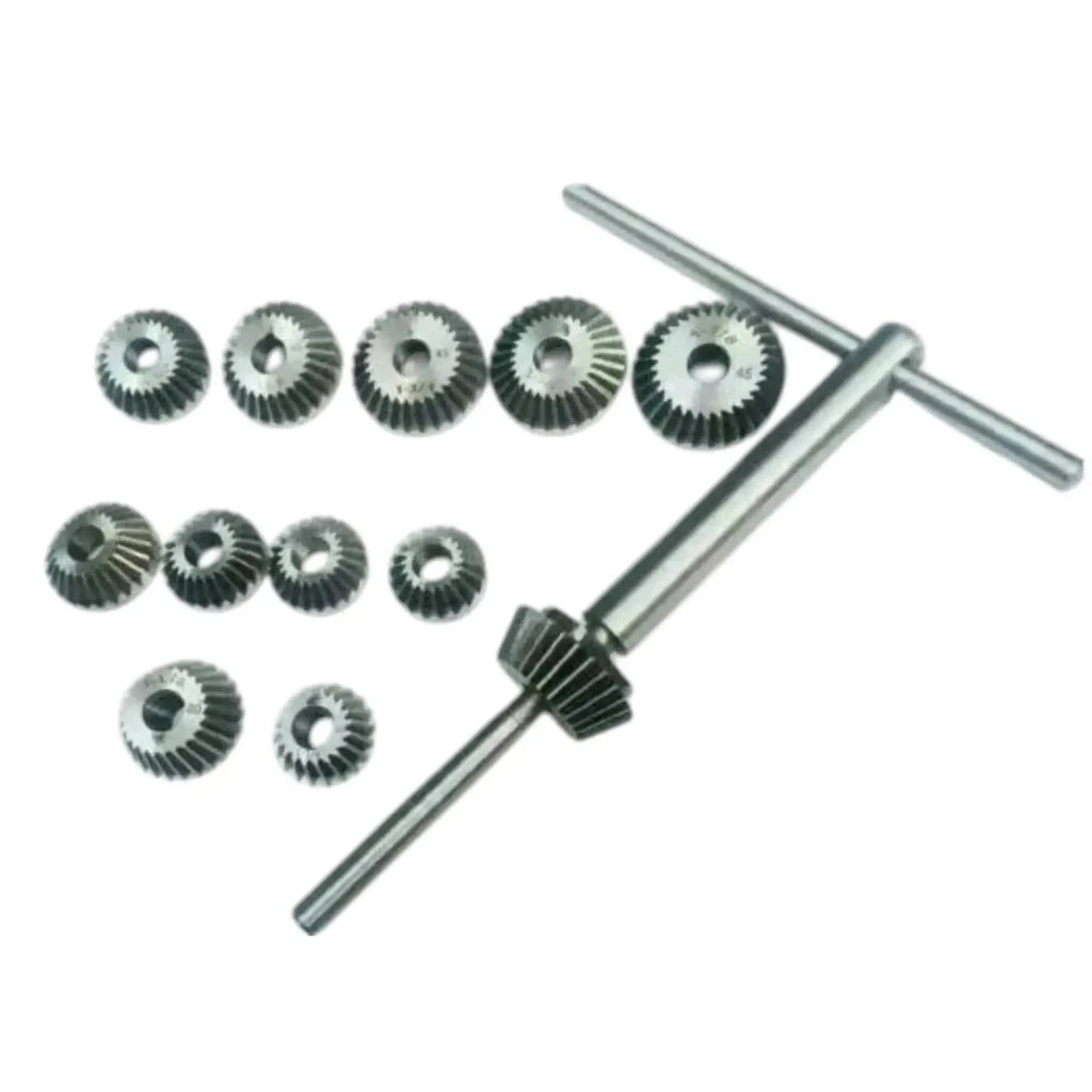 New 12 Piece Valve Seat Face Cutter Set - Carbon Steel Precision Best Spare Store