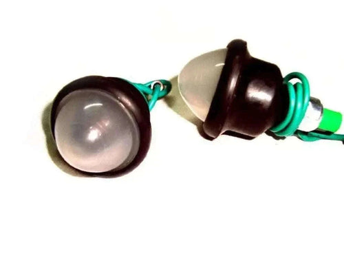 New 12V Frosted Pilot Lamps with Black Rim for Royal Enfield Best Spare Store