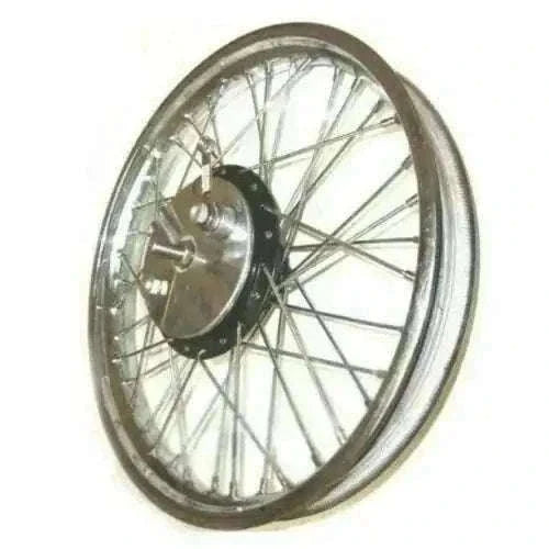 New 19" Half Width Front Complete Wheel Rim Assembly for BSA Enfield Best Spare Store
