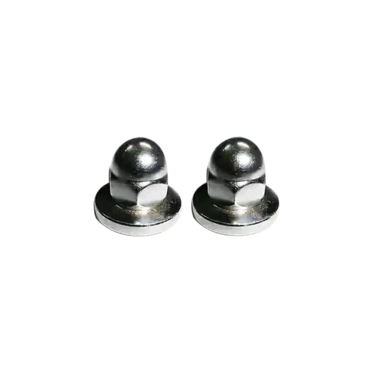 New 2 Chromed M8 Domed Nuts for Royal Enfield T-Cover/Filter Best Spare Store