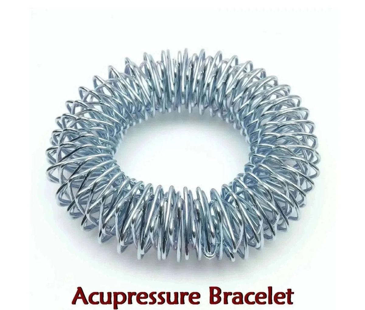 New 4pcs Acupressure Bracelets Set with Finger Massager Rings Best Spare Store