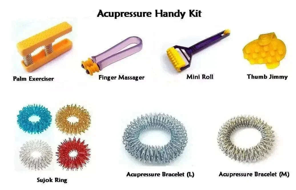 New 7-in-1 Acupressure Health Kit - Hand Finger Palm Massager Best Spare Store