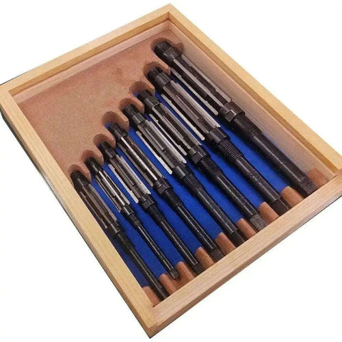 New 8 Pcs Adjustable Hand Reamer Set H4 - H11, Wooden Box Best Spare Store
