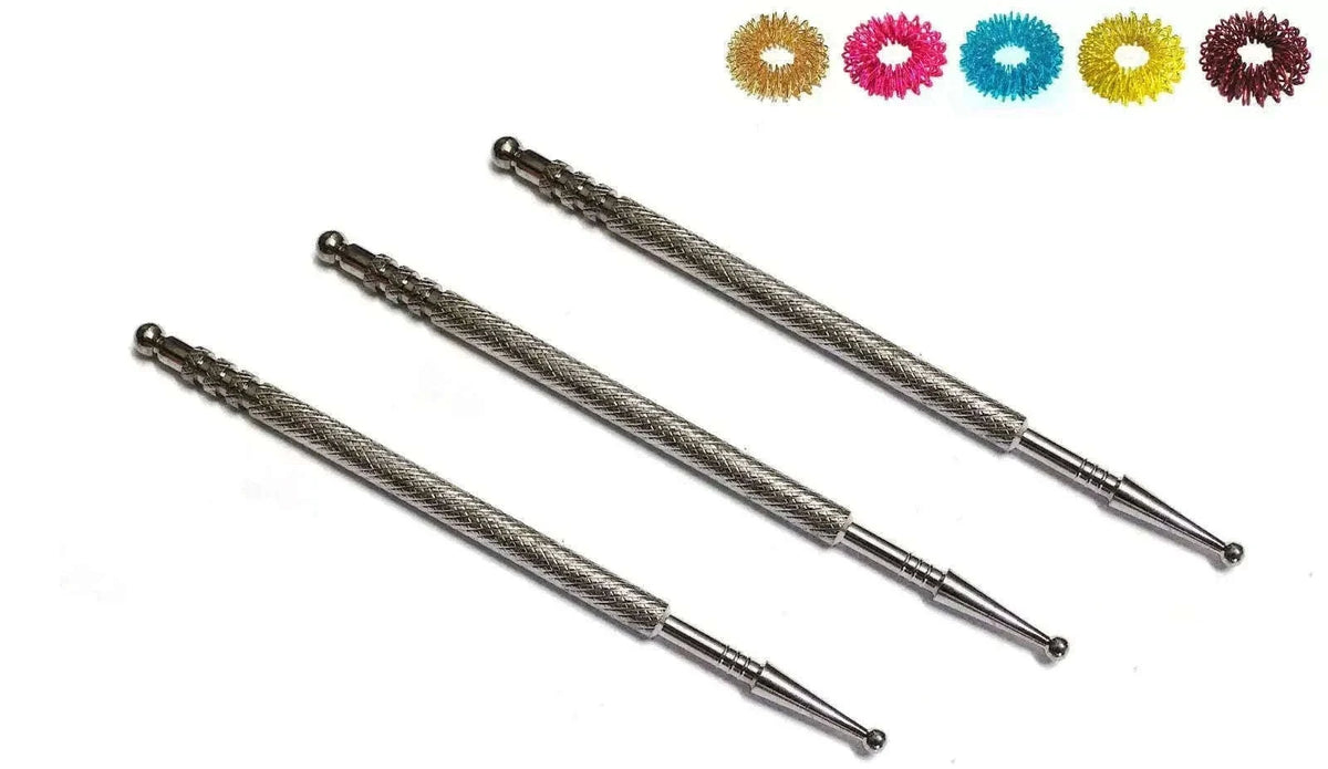 New ACS Sujok Acupressure Probe Set with Rings Best Spare Store