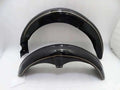 New AJS FRONT AND REAR BLACK PAINTED MUDGUARD SET (PRE-DRILLED) Best Spare Store