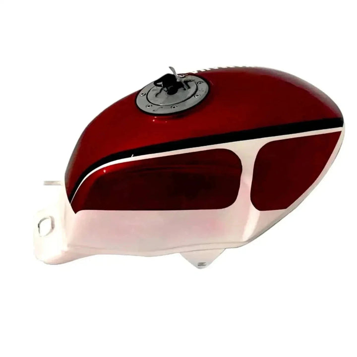 New Aluminum Cherry & White Painted Petrol Fuel Tank for Yamaha RD350 Best Spare Store