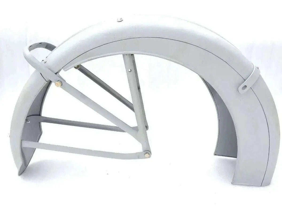 New ARIEL SQUARE 4 1938-1948 VALANCE REAR MUDGUARD RAW STEEL + STAYS Best Spare Store