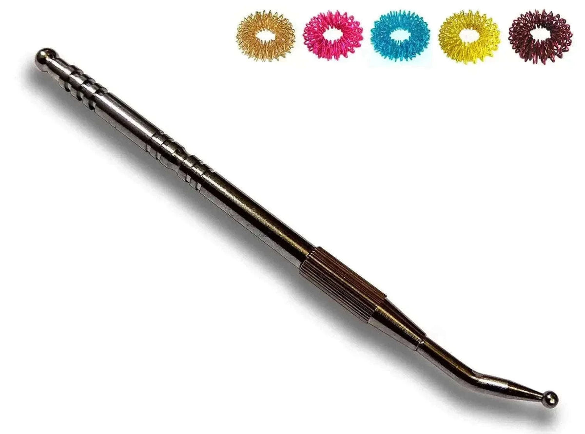 New Auriculotherapy Ear Acupuncture Probe with 5 Sujok Rings Best Spare Store